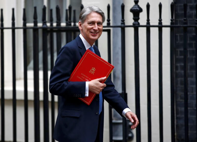 Britain's Foreign Secretary, Philip Hammond, arrives to attend a cabinet meeting at Number 10 Downing Street in London, Britain July 5, 2016. REUTERS/Peter Nicholls/Files