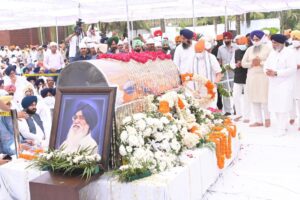 Thousands from all walks of life bid final adieu to 5 times CM Parkash Singh Badal