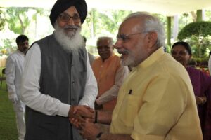 PM Modi, CM Mann among other politicians condolence SAD demise of Parkash Singh Badal